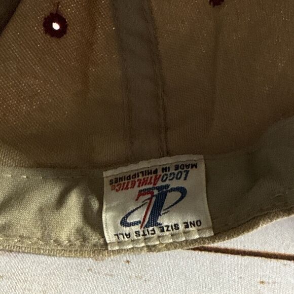 Vintage Champions SF Super Bowl XXIX Embroidery Tan Burgundy Sports Hat Ballcap - Picture 5 of 7